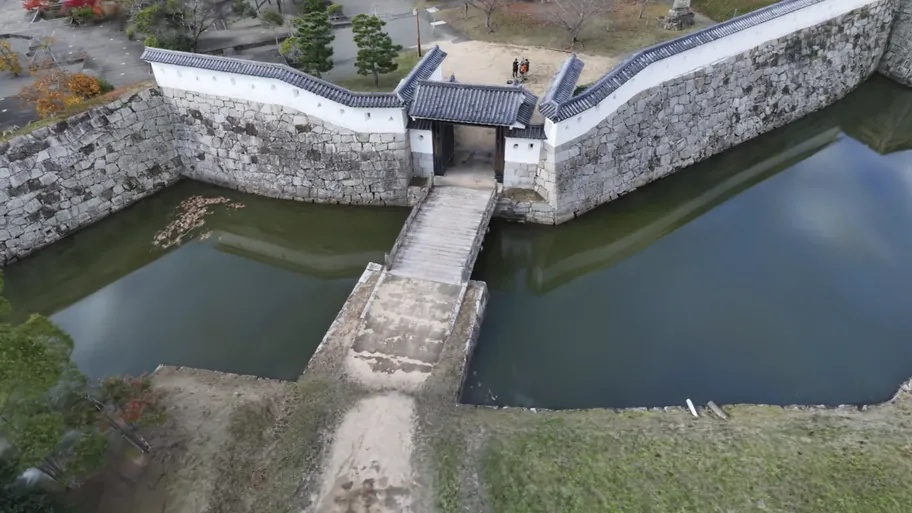 Umayaguchi-porten vid Ako slott i 3DGS
